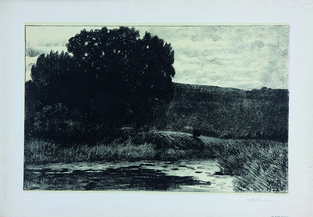 1922 William Röthlisberger, Paysage de la Thielle