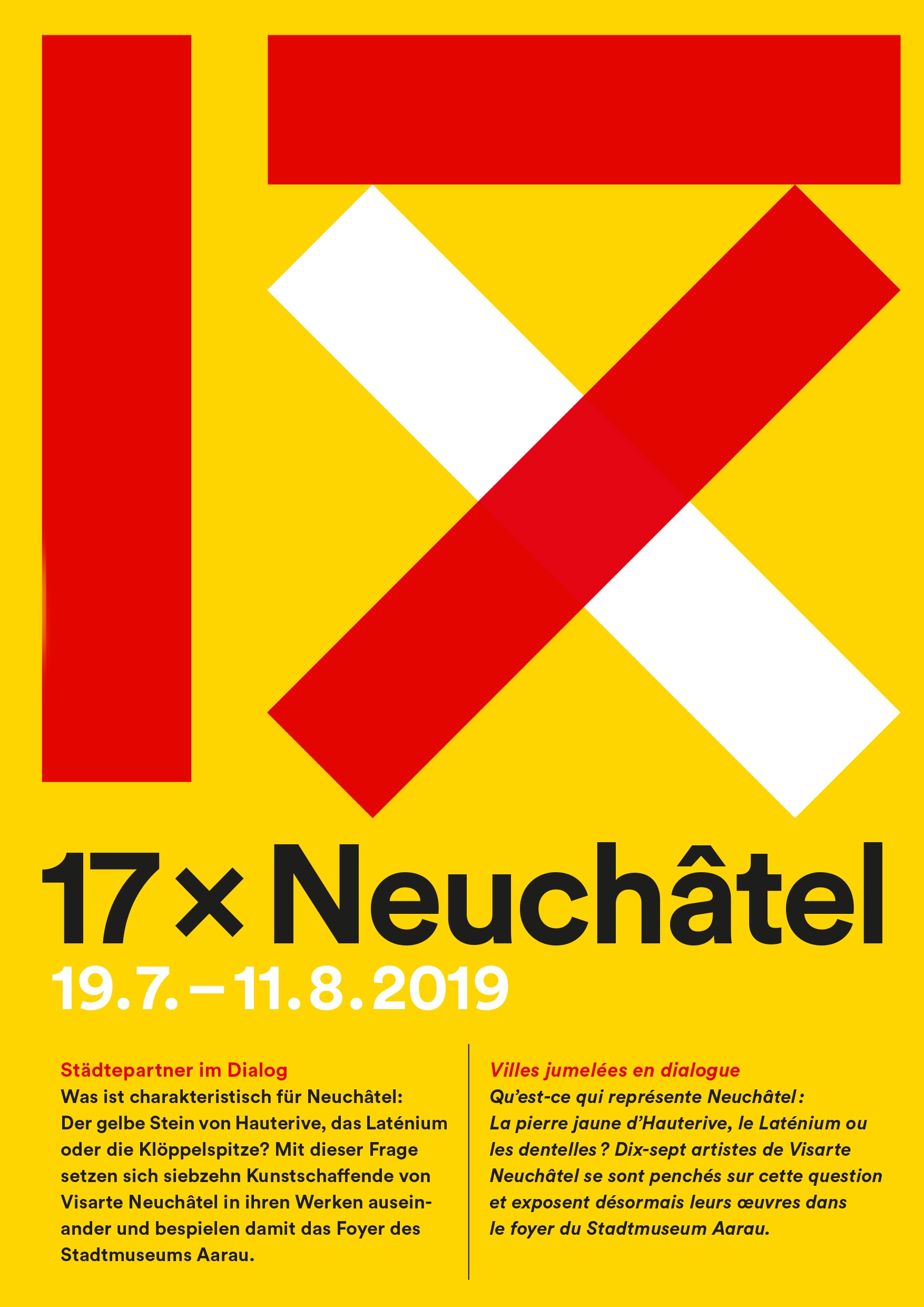 2017 – Catalogue d’exposition 17 x Neuchâtel