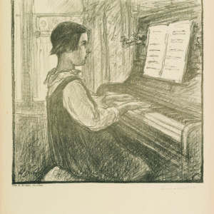1919 Louis Henri de Meuron, Fillette au piano