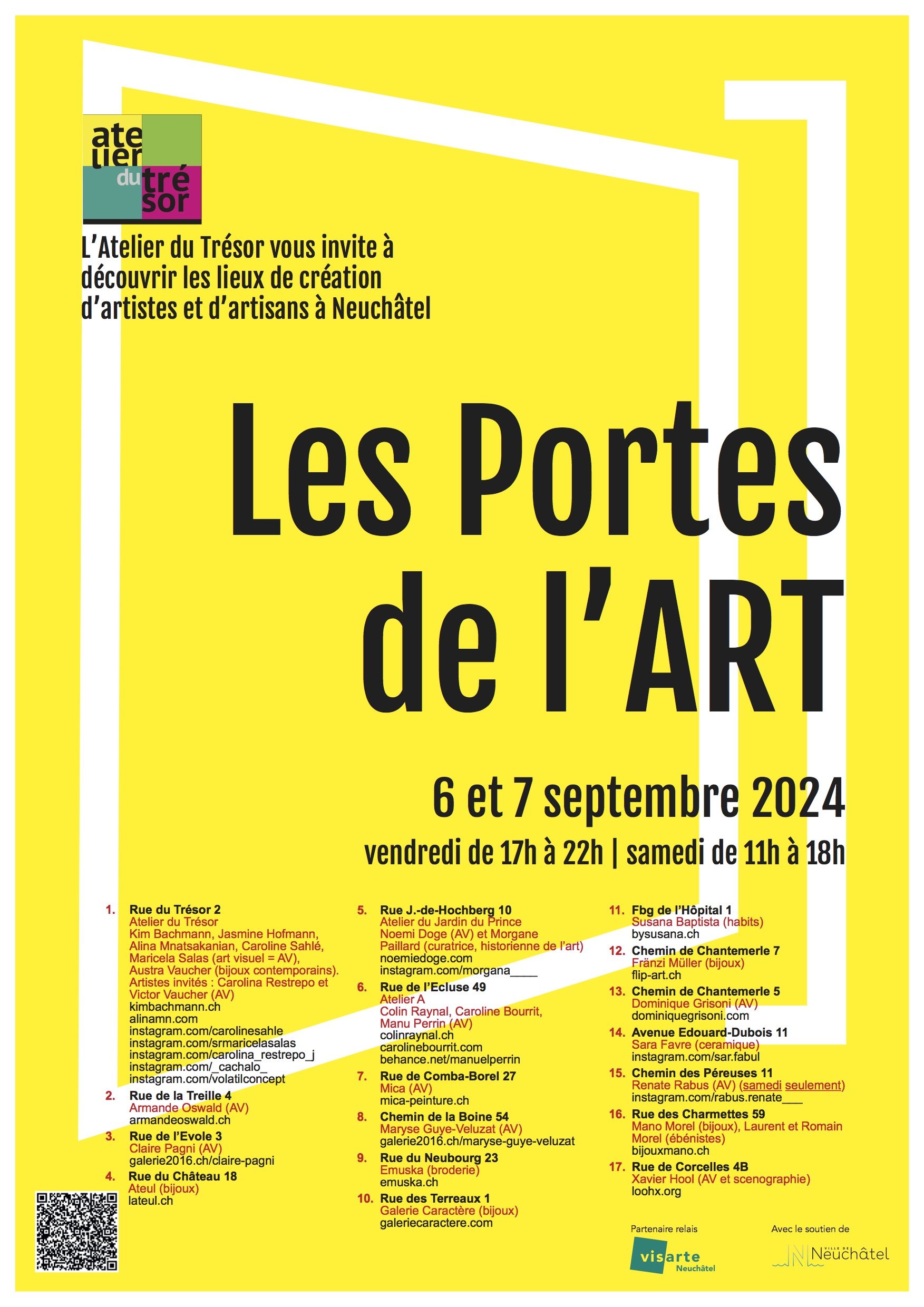 6-7.9.2024 – Portes ouvertes d’ateliers