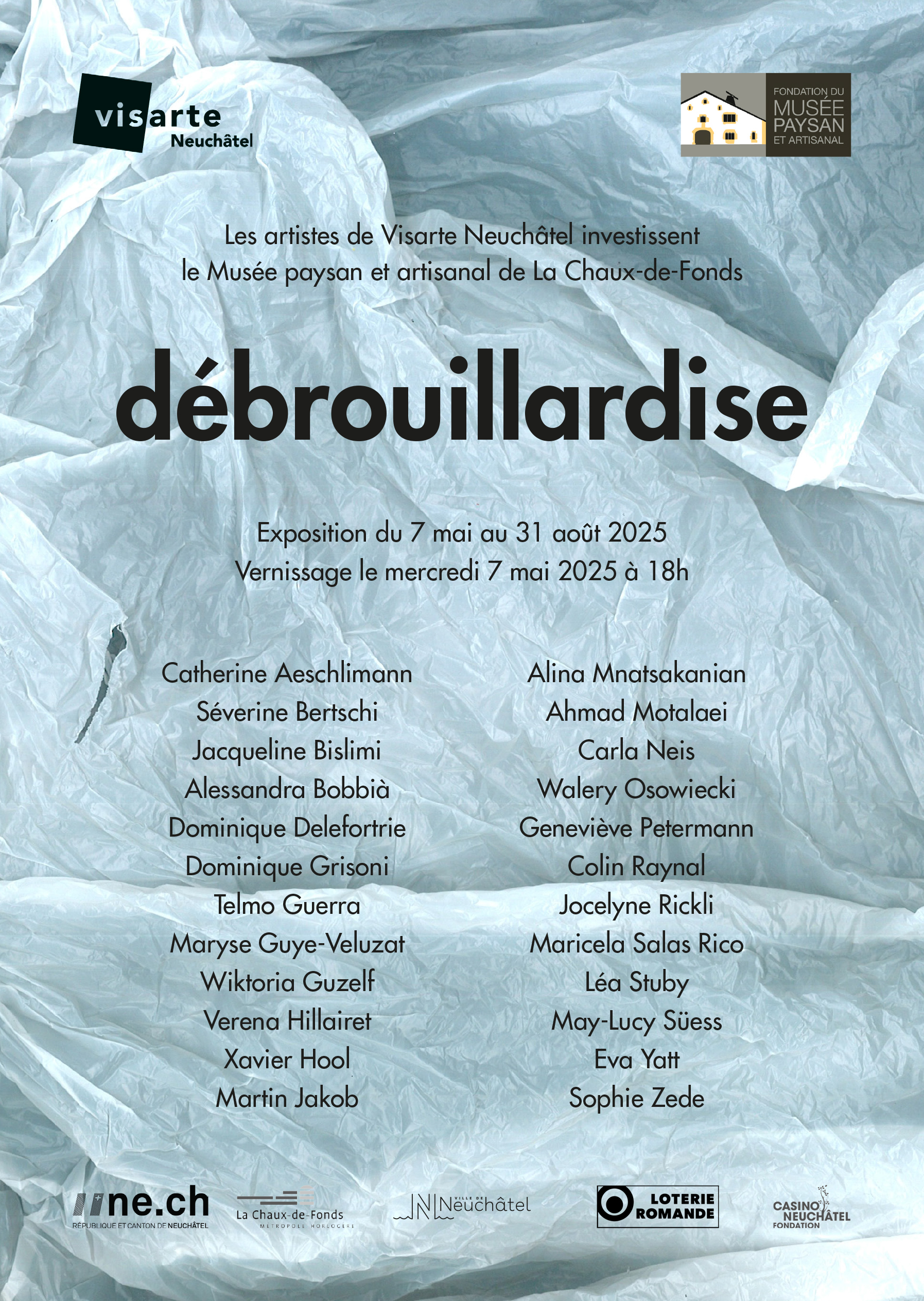 7.5 – 31.8.2025 – Exposition collective, Visarte Neuchâtel