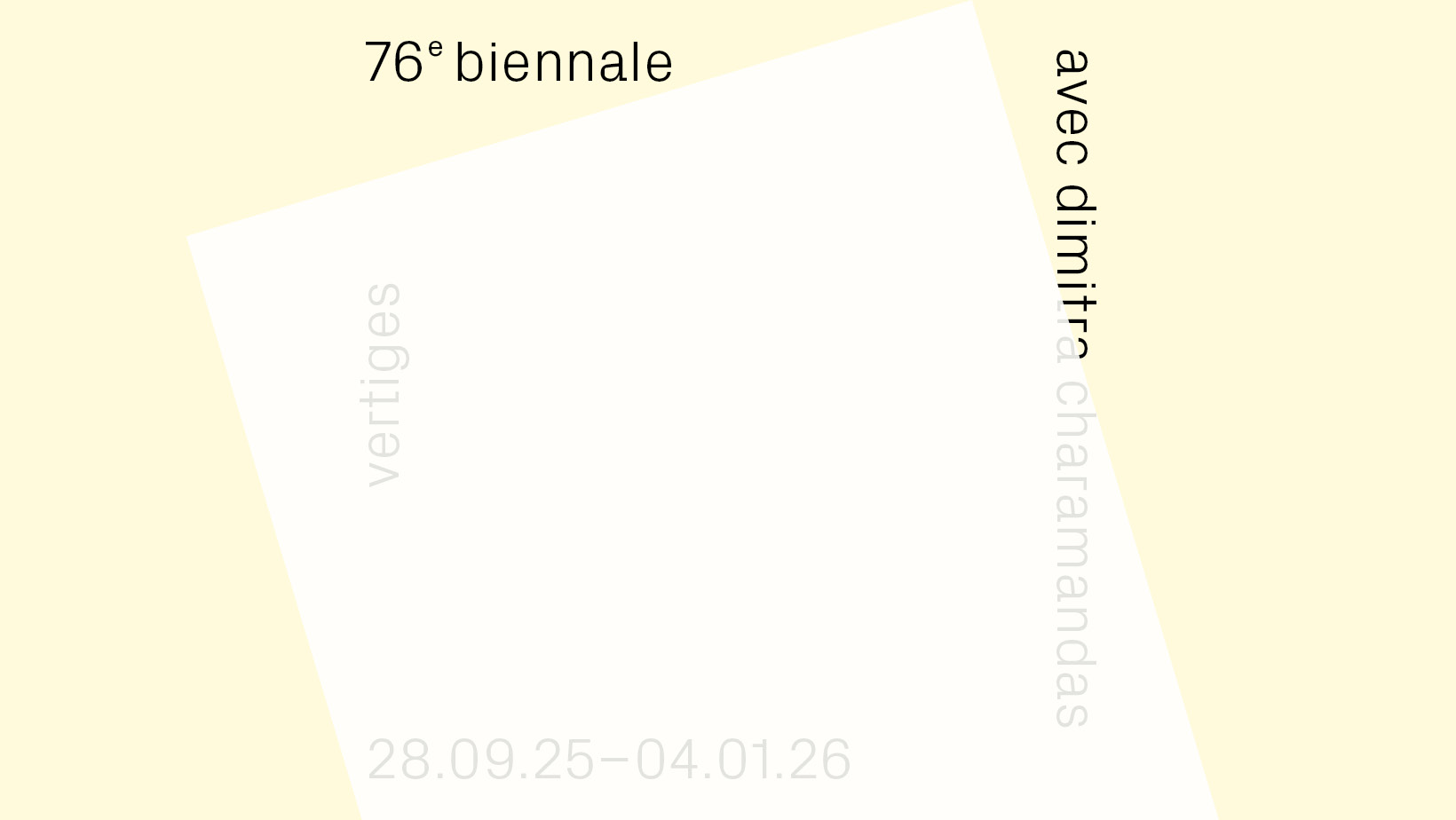 28.9.2025 – 4.1.2026 – Biennale MBAC