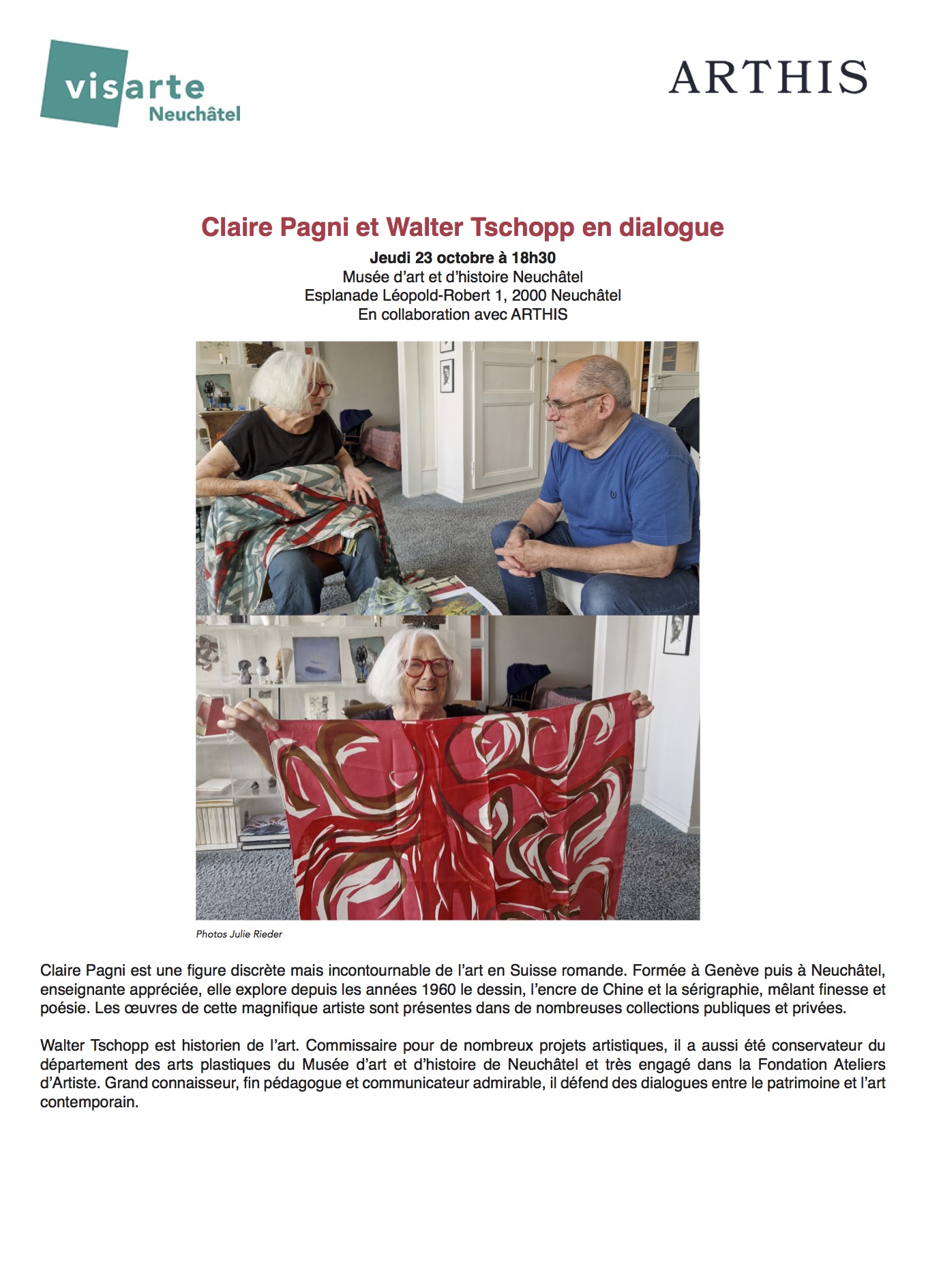 23.10.2025 – Claire Pagni et Walter Tschopp