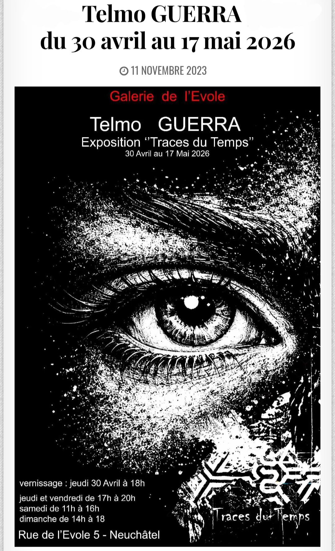 30.4 – 17.5.2026 – Telmo Guerra